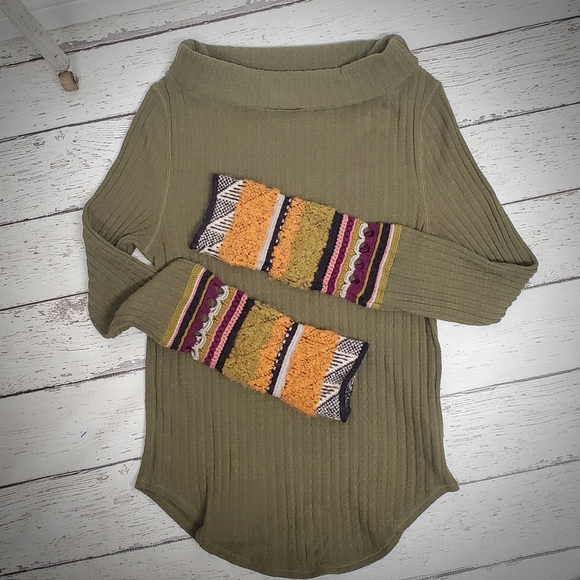 Free people sweater medium olive green - Picture 2 of 9